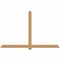 Ekena Millwork Eugene Smooth Timber Gable Bracket, Western Red Cedar, 108"W x 68"H x 1 1/2"D x 5 1/2"F, 15/12 Pitch GBW108X68X0206EUG00SWR - alternate 1